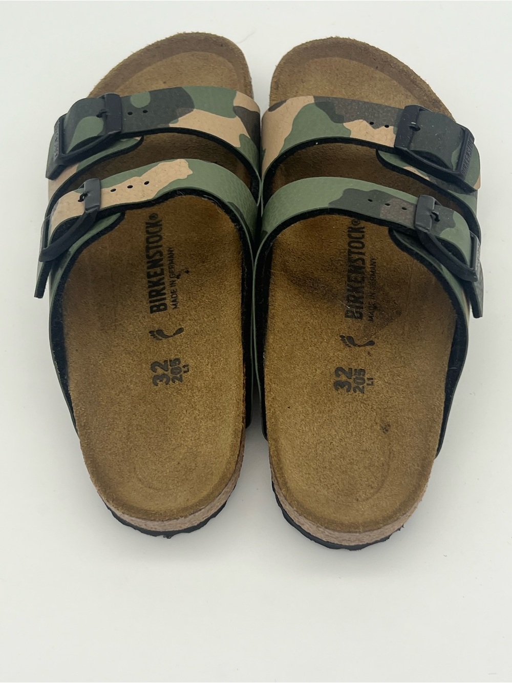 Birkenstock Arizona slides sandals kids size 1 eu 32 camouflage strap shoes - Picture 2 of 8